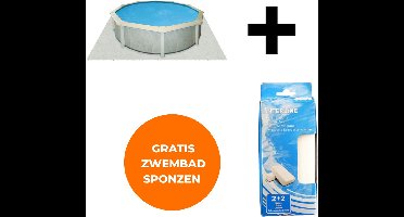 Interline ondertapijt - Onderzeil zwembad 4,90m rond - Voor alle zwembaden - Anti bacterieel - Extra isolatie - Inclusief gratis zwembadspons