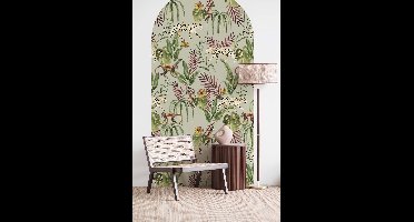 ZELFKLEVENDE BEHANG BOOG STICKER - MONKEY BUSINESS