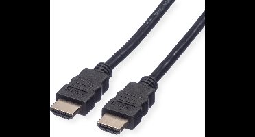 ROLINE HDMI High Speed kabel met Ethernet M-M, zwart, 1 m