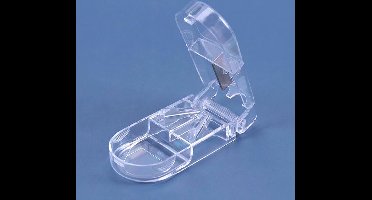 *** Pillensnijder bewaardoosje voor pillen medicijnsnijder - Transparant - splitter - pill cutter - van Heble® ***