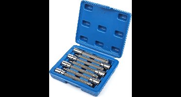 HBM 7 Delige Profi 3/8” Lange inbus Doppenset 3 – 10 mm met Kogelkop