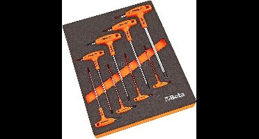 Beta M50 - 8 Delige Inbus T-Greep Inlay Foam