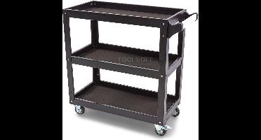 HBM gereedschapstrolley 3-laags 78,5 cm, 4 wielen, maximale belasting 90 kg