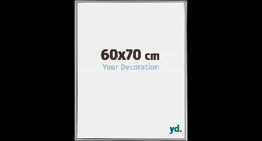 Your Decoration - Fotolijst 60x70 cm - Aluminium - Platina - Kent