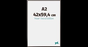 Your Decoration - Fotolijst A2 42x59,4 cm - Kunststof - Antraciet - Evry