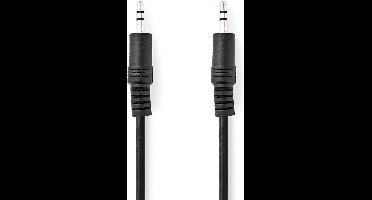 Aux kabel 0.5 meter 3.5mm - 3.5mm - zwart