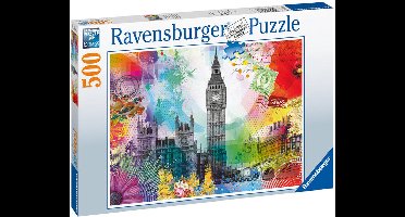 Ravensburger puzzel Kaartje uit Londen - Legpuzzel - 500 stukjes