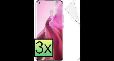 Screenprotector - 3 Stuks - Folie - Geschikt voor Xiaomi Mi 11 - Ultra Clear - Bescherm Folie - Soft TPU Touch - Screen Protector - Telefoon Cover