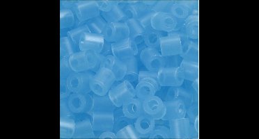 Strijkkralen, afm 5x5 mm, gatgrootte 2,5 mm , neon blauw (32235), 6000 stuk