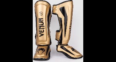 Venum Elite Scheenbeschermers Kickboksens - Goud/Zwart - XL