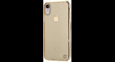 HEM Siliconen Hoesje Geschikt Voor Apple iPhone XR – Goud Transparant TPU Gel Back Cover – Dunne Doorzichtige Beschermhoes