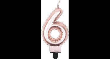 Foil balloon candle rose - 6