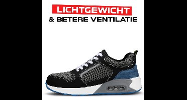 JMKA Veiligheidsschoenen- werkschoenen- werkschoenen heren - werkschoenen dames - veiligheidsschoenen dames- LICHTGEWICHT - veiligheidsschoenen heren- maat 44