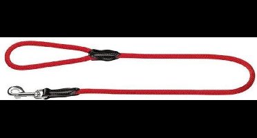 Hunter Looplijn Freestyle Nylon Rond Rood - Hondenriem - 110x0.8 cm