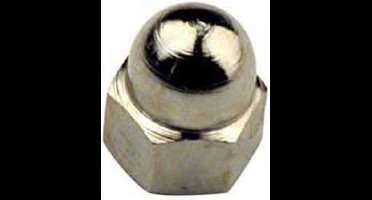 Hoenderdaal dopmoer messing vernikkeld m  4 din 1587 - doos à 100 stuks