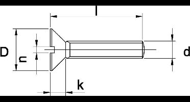 Metaalschroef Pk RVS A4 M5x16mm - 500 stuks