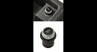 12 Volt Plug Styling Geschikt voor Volkswagen ID7 - dummy afwerk dop - auto interieur