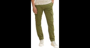 Tom Tailor - Worker - Heren - XXL - Olijf - Katoen - 1030011