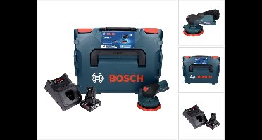 Bosch GEX 12V-125 Professionele snoerloze excenterschuurmachine 12 V 125 mm borstelloos + 1x accu 6.0 Ah + lader + L-Boxx