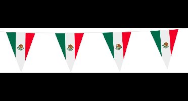 3x Vlaggenlijn Mexico 10 Meter - Voetbal EK WK Landen Feest Versiering Decoratie