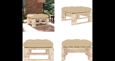 vidaXL - Tuinhocker - pallet - geïmpregneerd - grenenhout