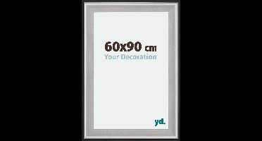 Your Decoration - Fotolijst 60x90 cm - Hout - Zwart Zilver Gepolijst - Birmingham