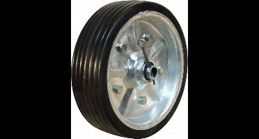 Wiel met stalen velg incl. as en splitpen - 200x60 mm - Los wiel - Novio