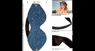 Ride Em Denim Eye Mask