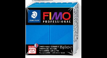 FIMO professional ovenhardende, professionele boetseerklei blok 85 g - primair blauw