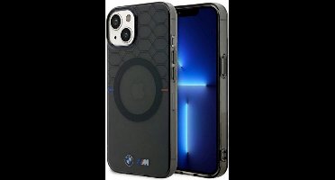 BMW IML Printed Pattern Back Case (MagSafe Compatible) - Geschikt voor Apple iPhone 14 Plus (6.7") - Grijs