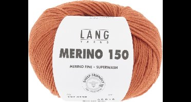 Lang Yarns Merino 150 - 159 mandarijn oranje - Merinowol Garen