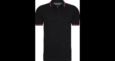 Mario Russo Polo shirt Edward - Polo Shirt Heren - Poloshirts heren - Katoen - Zwart