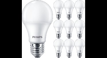 PHILIPS - LED Lamp E27 10 Pack - Corepro LEDbulb E27 Peer Mat 10W 1055lm - 830 Warm Wit 3000K | Vervangt 75W