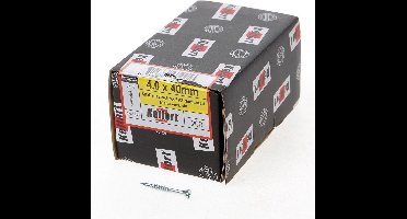 Kelfort MDF plaatschroef platverzonken kop pozidriv verzinkt deeldraad 4.0 x 40mm