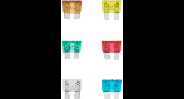 ProPlus Steekzekeringen - Standaard - Assorti - 6 stuks - Kleuraanduiding