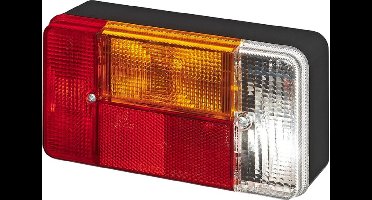 ProPlus Achterlicht aanhangwagen/caravan - 5 functies - rechts - 194 x 104 mm - rood