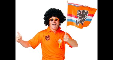 Zwaaivlag oranje leeuw - 30x40cm