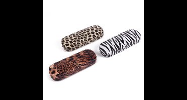 Benson Brillenkoker - Dierenprint - Kleurenmix - Stevig - Handzaam