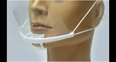 Benson Transparant mondkapje - kinsteun - comfortabele pasvorm - helder zicht