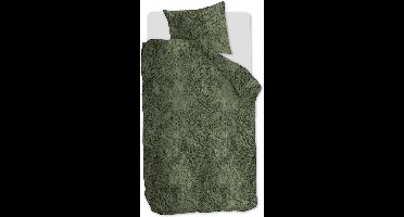 At Home by BeddingHouse Feel Warm dekbedovertrek - Eenpersoons - 140x200/220 - Groen