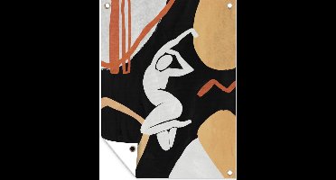 Tuin decoratie Vrouw - Design - Abstract - 30x40 cm - Tuindoek