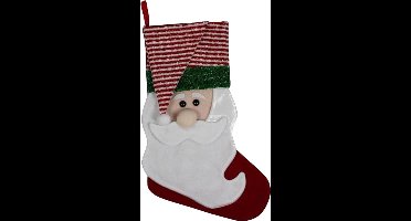 Peha Kerstsok Kerstman 50 X 28 Cm Vilt Rood/wit/groen