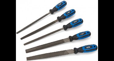HBM 5-delige professionele vijlenset 200mm (9365)