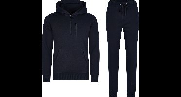 Mario Russo Trainingspak Achilles - Huispak - Joggingpak - Hoodie - Zwart - M