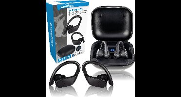 Grundig Draadloze Sport Oordopjes - Bluetooth - In-ear Oortjes met Microfoon - Zwart