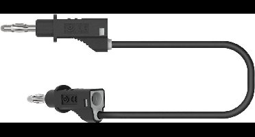 Electro PJP 2117-CD1-50N Meetsnoer [Bananenstekker - Bananenstekker] 50 cm Zwart 1 stuk(s)