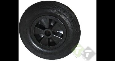 Wiel met kunststof velg voor neuswiel, 20mm asdiameter, 200mm diameter, 55mm asgat breedte