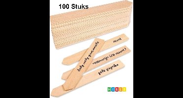 100 Luxe moestuin bordjes - Plantenlabels - Plantenstekers - Plantstekers - Moestuinbordjes - Steeketiketten tuin - Plantenetiket - Plantlabel