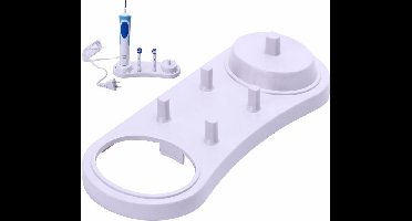 New Age Devi - Tandenborstelhouder: Inclusief Opbergunit Voor 4 Opzetborstels - Speciaal voor Oral B!