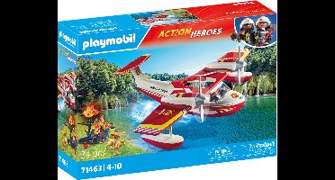 PLAYMOBIL Action Heroes Brandweervliegtuig met blusfunctie - 71463